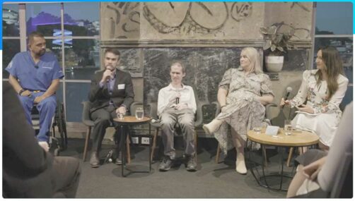 Dr Dinesh Palipana, Jamie Teh, Michael Curran, Associate Professor Janice Rieger and Susan Chenoweth, Head of Philanthropic Services at Elston.