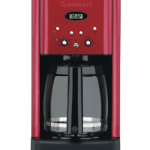 red coffee maker