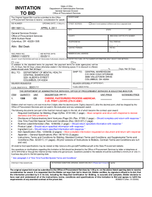 ) 0B116811-L APRIL 4, 2011 General Services Division Office of Procurement Services 4200 Surface Roa