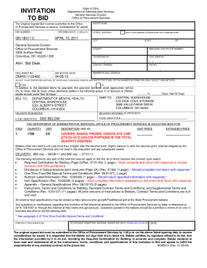 ) 0B118011-C APRIL 15, 2011 General Services Division Office of Procurement Services 4200 Surface Ro