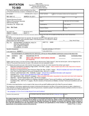 ) 0B115811-C MARCH 18, 2011 General Services Division Office of Procurement Services 4200 Surface Ro