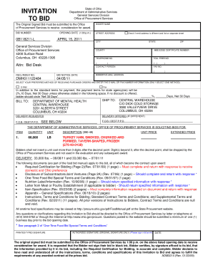 ) 0B118211-L APRIL 15, 2011 General Services Division Office of Procurement Services 4200 Surface Ro