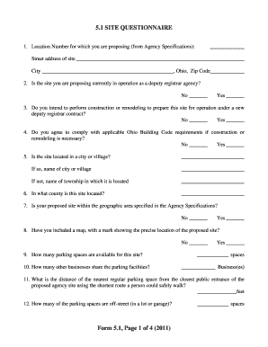 Location Number for which you are proposing (from Agency Specifications) - bmv ohio