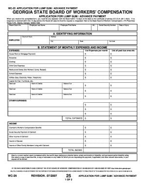 Wc25 form ga