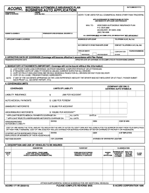 WISCONSIN AUTOMOBILE INSURANCE PLAN