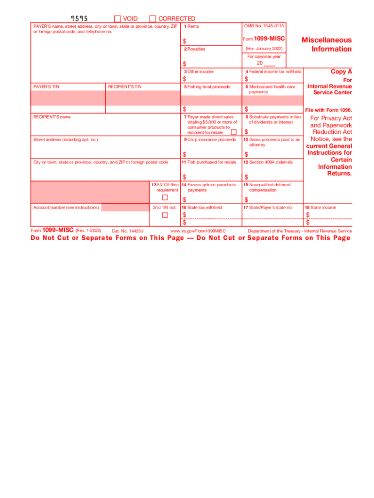 1099 form 2022 Preview on Page 1