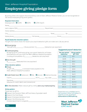 West Jefferson Hospital Foundation - Full Filing - News Apps