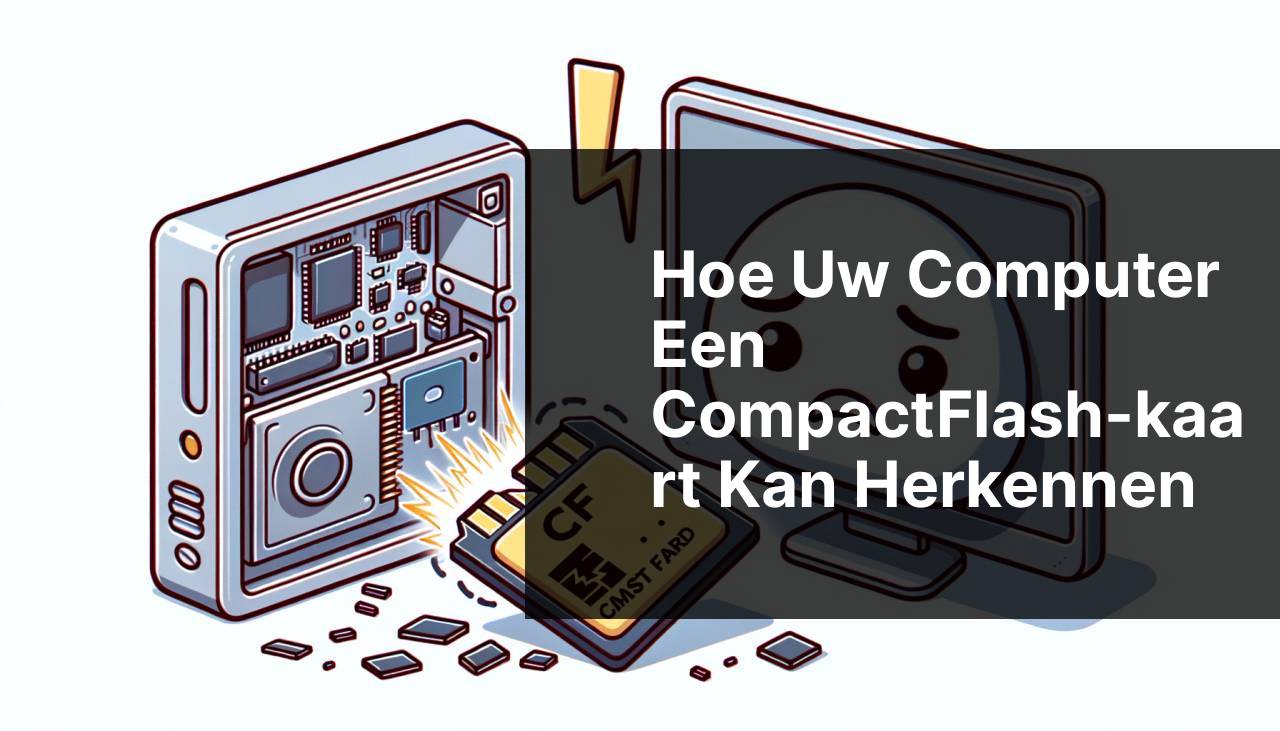 Hoe laat u uw computer een CompactFlash-kaart herkennen