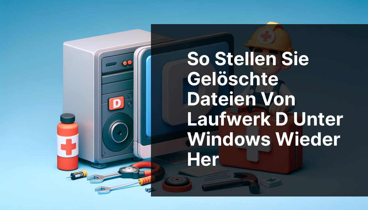 So stellen Sie gelöschte Dateien von Laufwerk D unter Windows wieder her