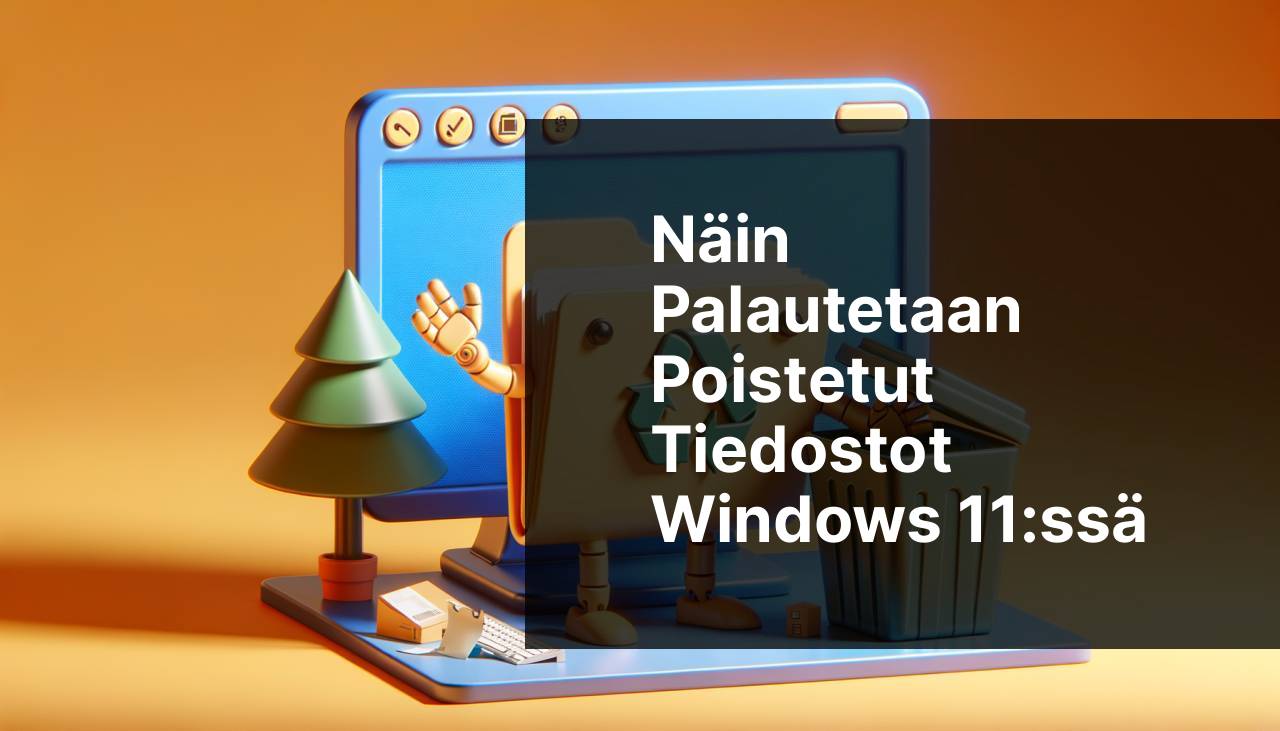 Miten palauttaa poistetut tiedostot Windows 11:ssä