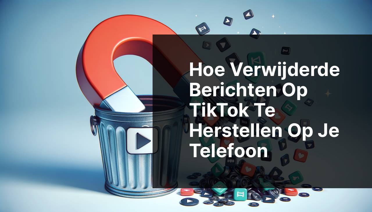 Hoe verwijderde berichten op TikTok op je telefoon te herstellen