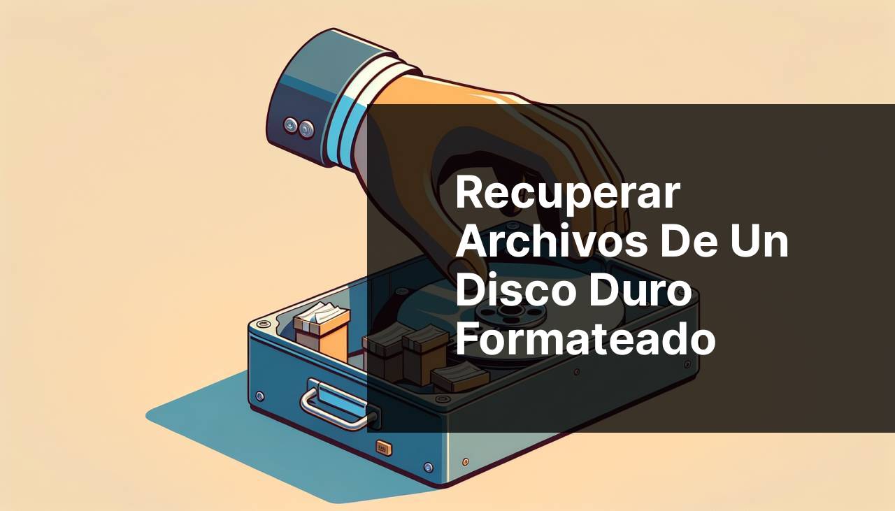 Cómo recuperar archivos de un disco duro formateado