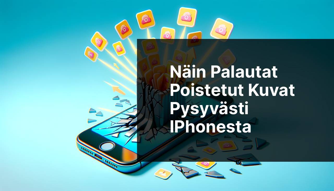 Kuinka palauttaa pysyvästi poistetut kuvat iPhonesta