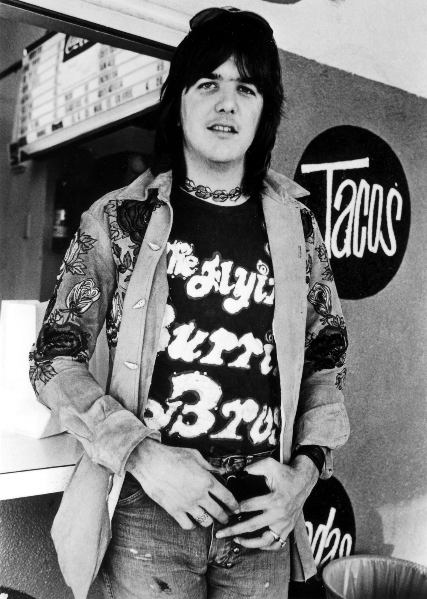 ORG XMIT: TNMH601 ** FILE ** Country-rock pioneer Gram Parsons is shown in this undated file photo. The life of Parsons is the subject of two films being shown at the Nashville Film Festival in Nashville, Tenn. April 26-May 2. (AP Photo/The Rhino Records, File)