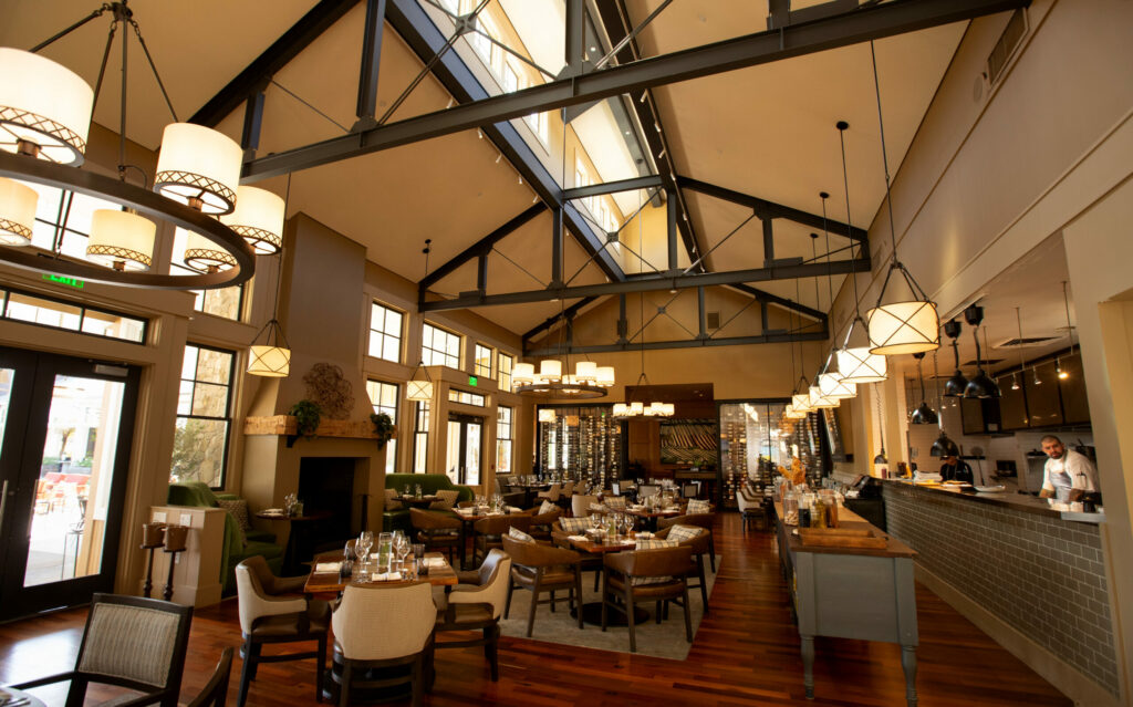 The dining room at FARM Restaurant and Bar, a part of Carneros Resort and Spa, in Napa, on Wednesday, July 3, 2024. (Photo by Darryl Bush / For The Press Democrat)