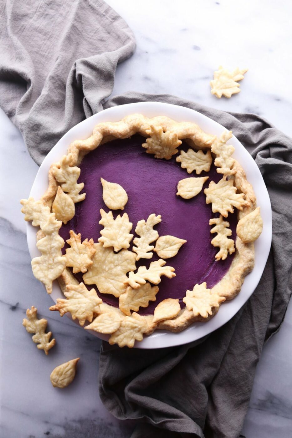 An organic purple sweet potato pie from Suncraft Fine Foods in Sonoma. (Courtesy Suncraft Fine Foods)