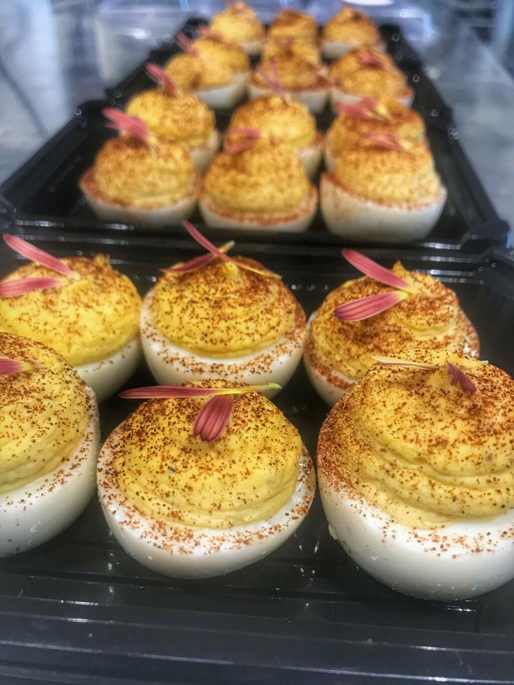 Deviled eggs from Bay Laurel Culinary in Petaluma. (Courtesy Bay Laurel)