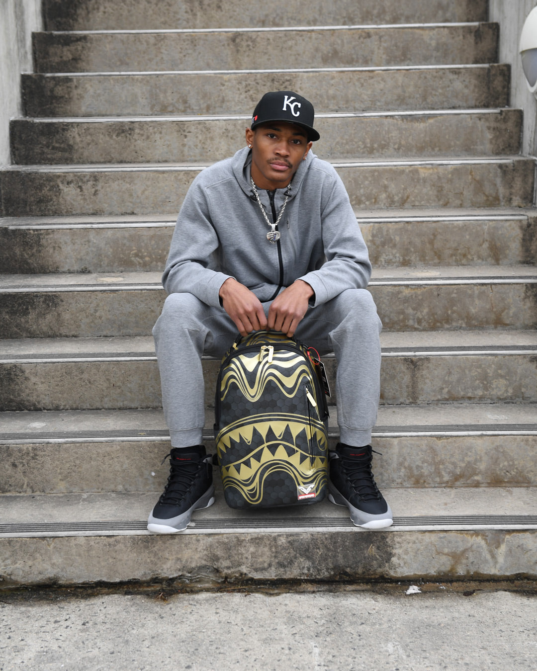 SPRAYGROUND® BACKPACK HONEYCOMB DEVONTA SMITH COLLAB BACKPACK