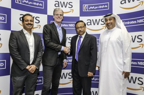 Amazon Web Services (AWS) and Emirates NBD teams