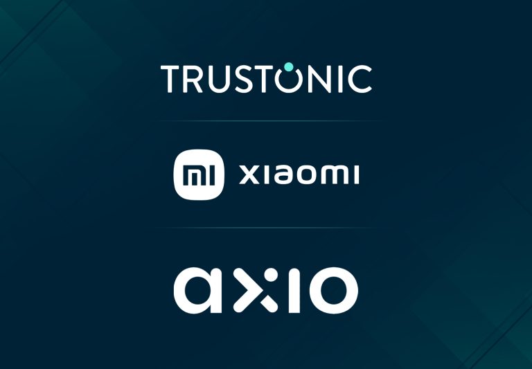 Trustonic, Xiaomi and Axio logos