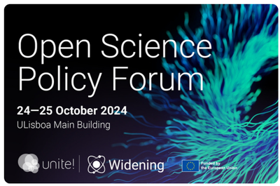 Promotional image of Open Science Policy Forum organised by the Unite! Widening project