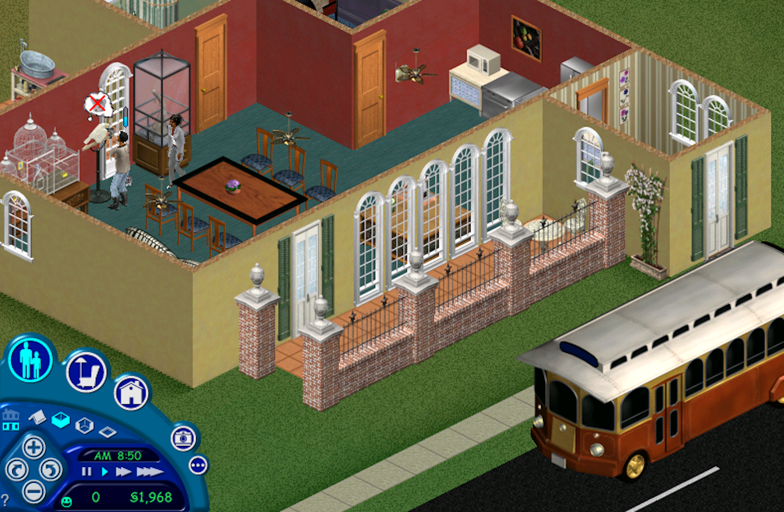 A screenshot of the original Sims game