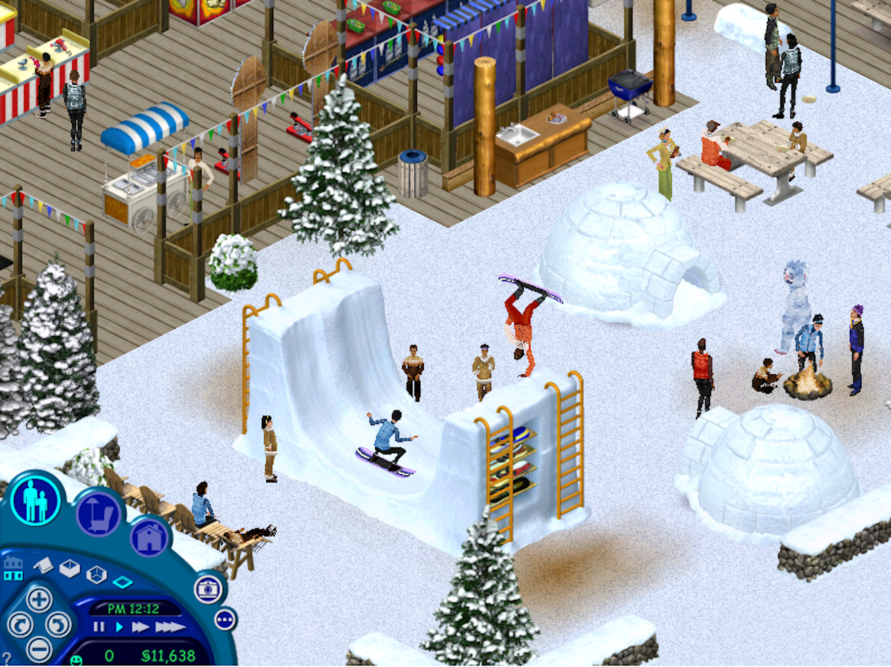 A screenshot of the original Sims game