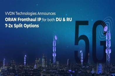 VVDN Technologies announces O-RAN Fronthaul IP for both the DU & RU 7-2x Split options