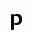 MATHEMATICAL SANS-SERIF BOLD SMALL P