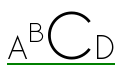 A single underline drawn under varying font sizes and vertical positions must be a single line.