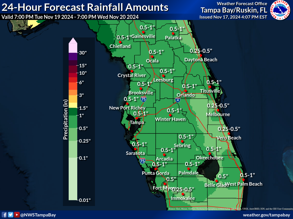 Localized Weather Prediction Center Day 3 Precipitation Forecast