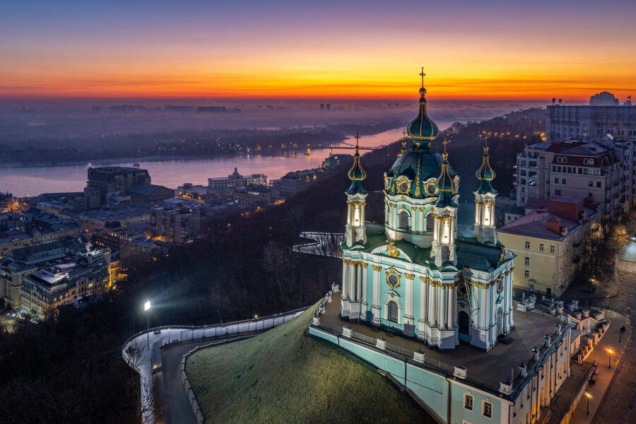 4th: St Andrew's Church (1747 — 1762) at dawn