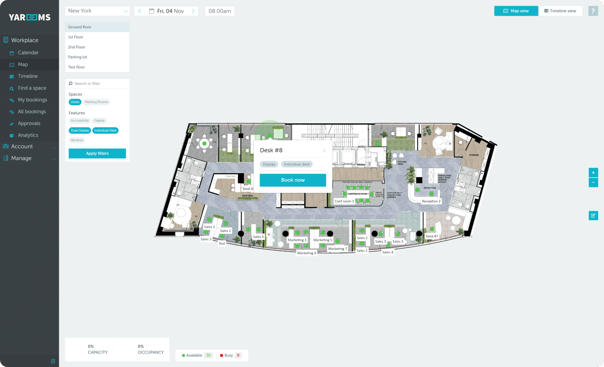 desk booking system