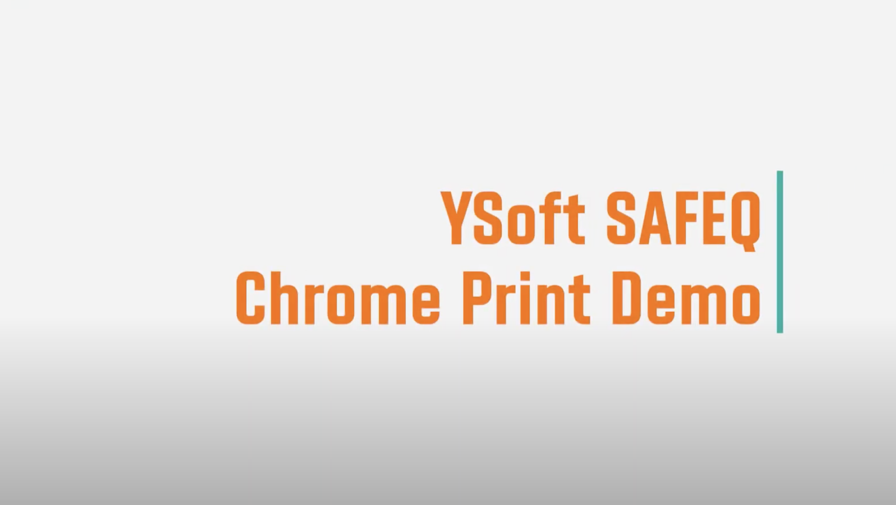 Thumbnail - SAFEQ Chrome Print Demo