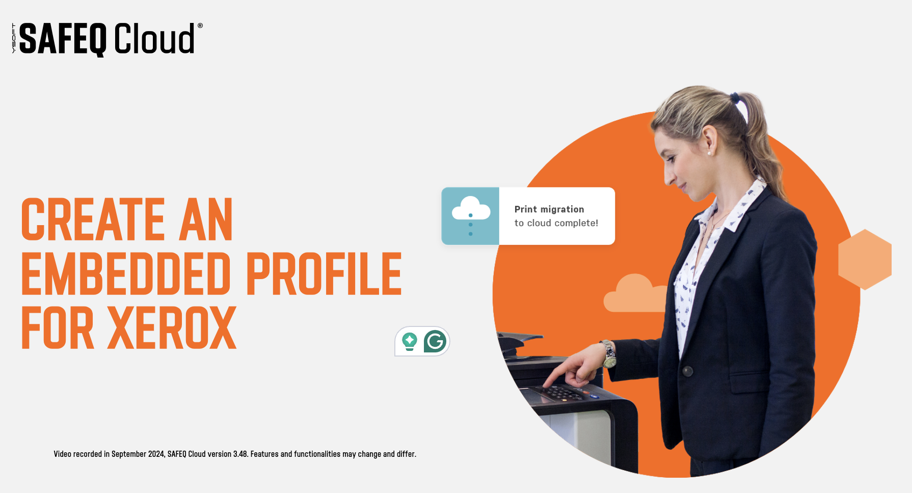 Embedded - Create Profile for Xerox