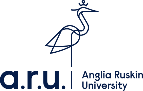 Anglia Ruskin University logo.