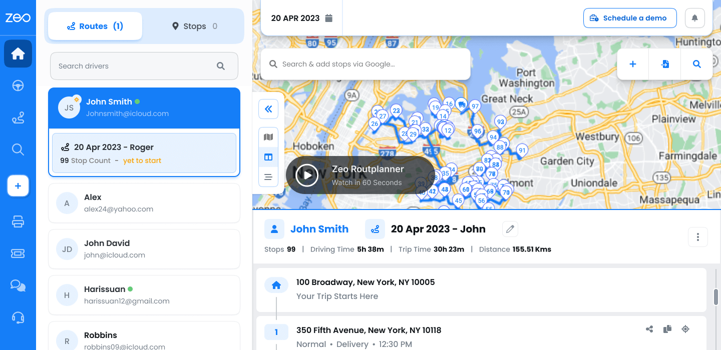 Zeo Route Planner